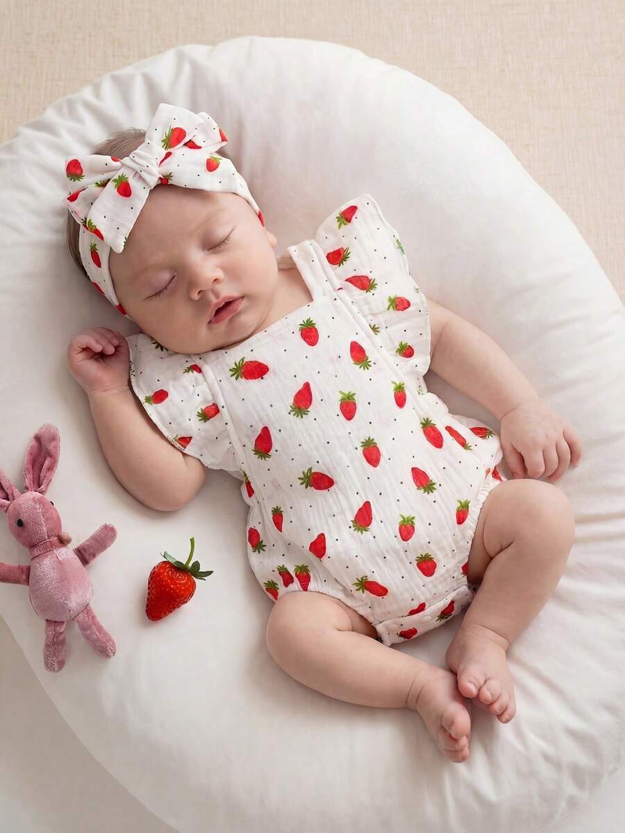 Baby Floral Print Sleeveless Jumpsuit for Casual Summer Daily Wear and Outings