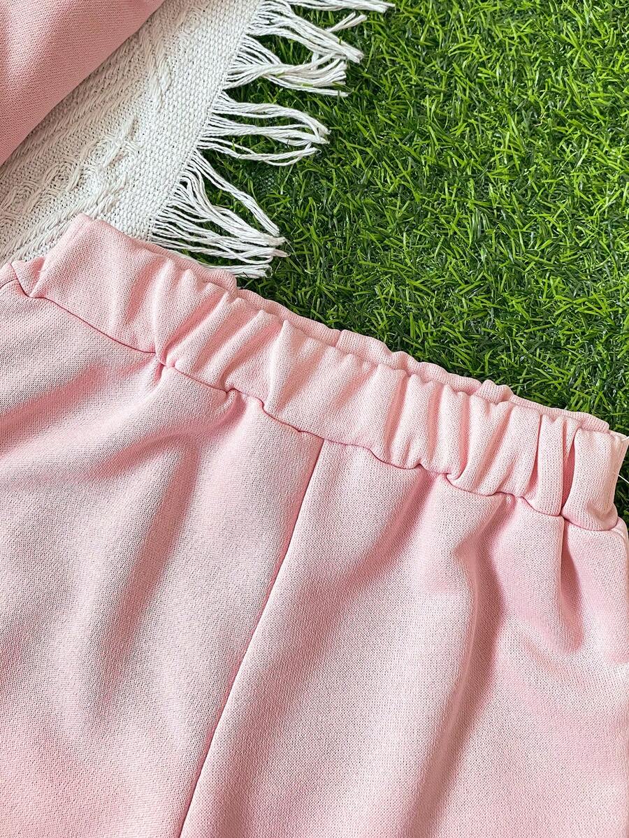 Classic Everyday Shorts Set For Baby Girls With Daddy's Girl T Shirt