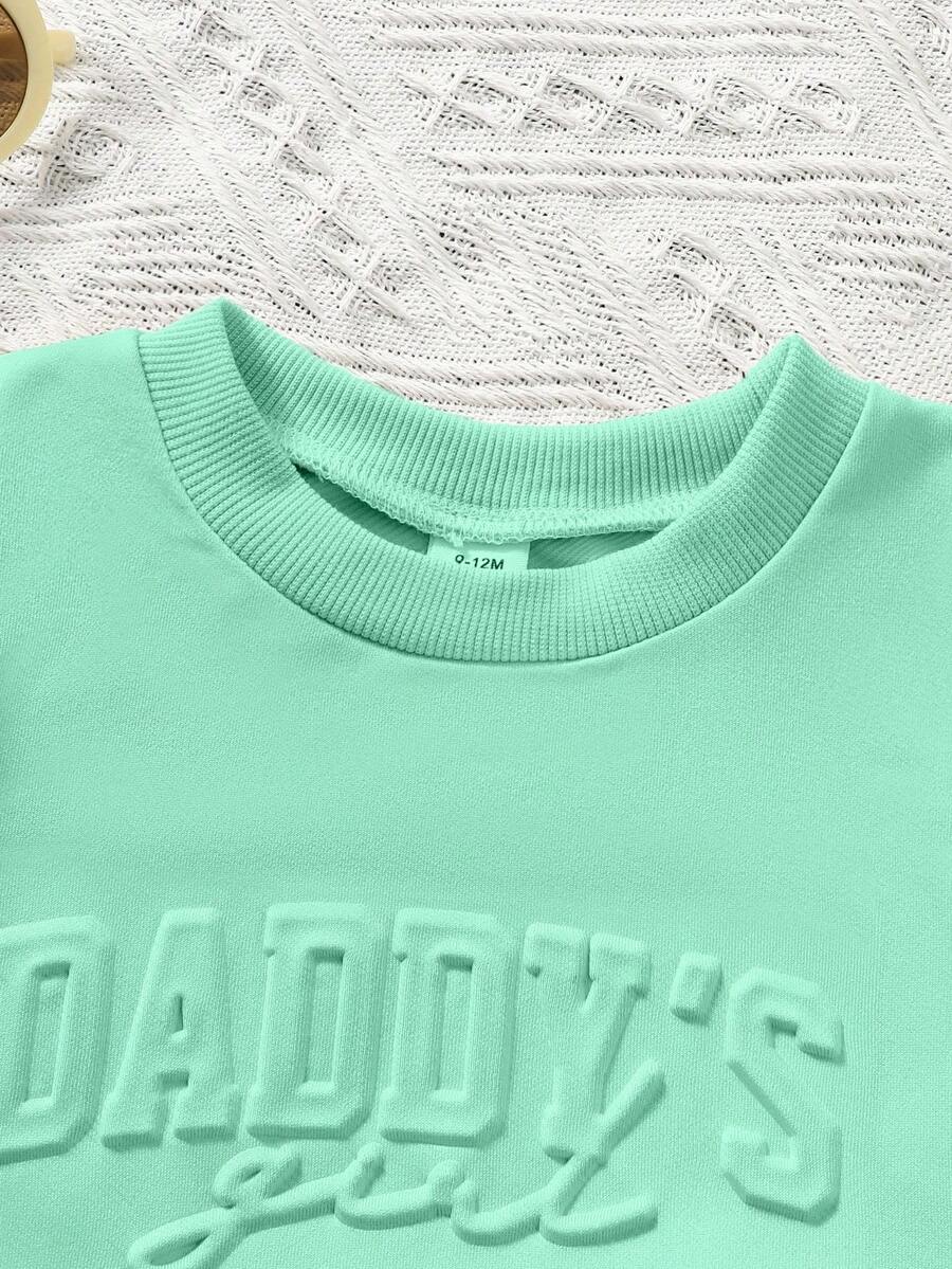 Classic Everyday Shorts Set For Baby Girls With Daddy's Girl T Shirt