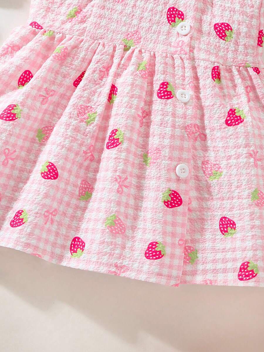 2PCS Baby Watercolor Floral Dress and Hairband Set for Cute Summer Outings