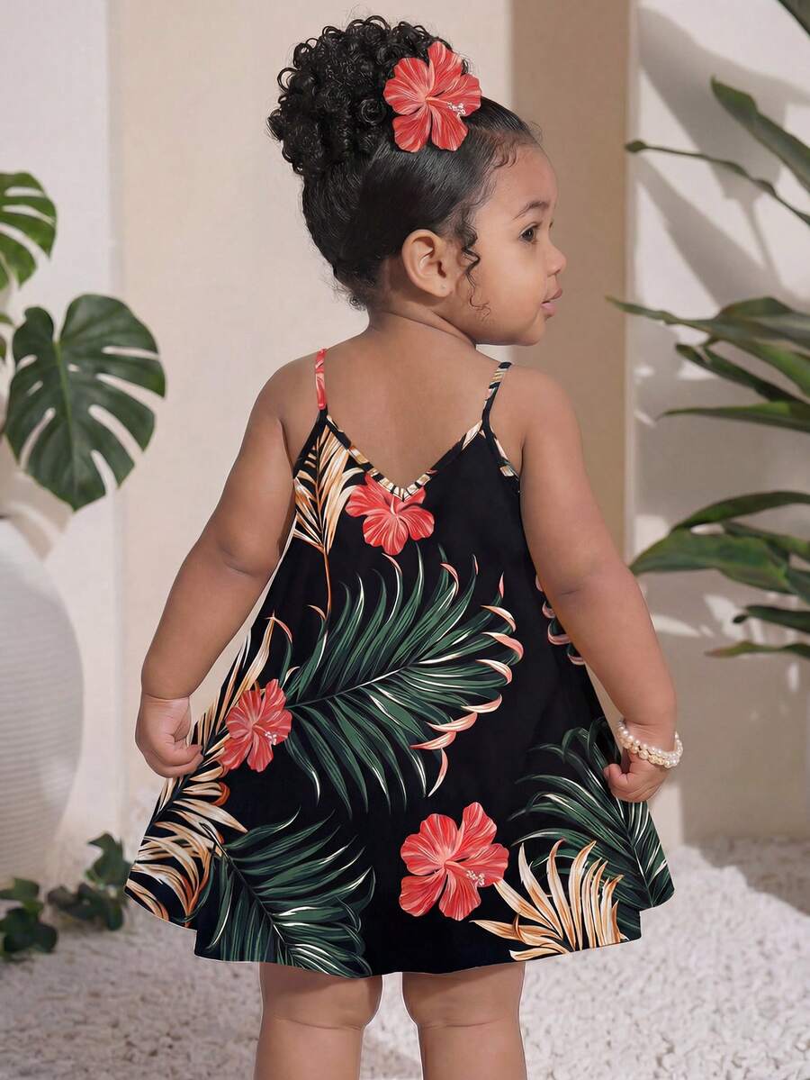 Toddler Girls Rainbow Stripe Sundress Loose Casual Beach Vacation Wear