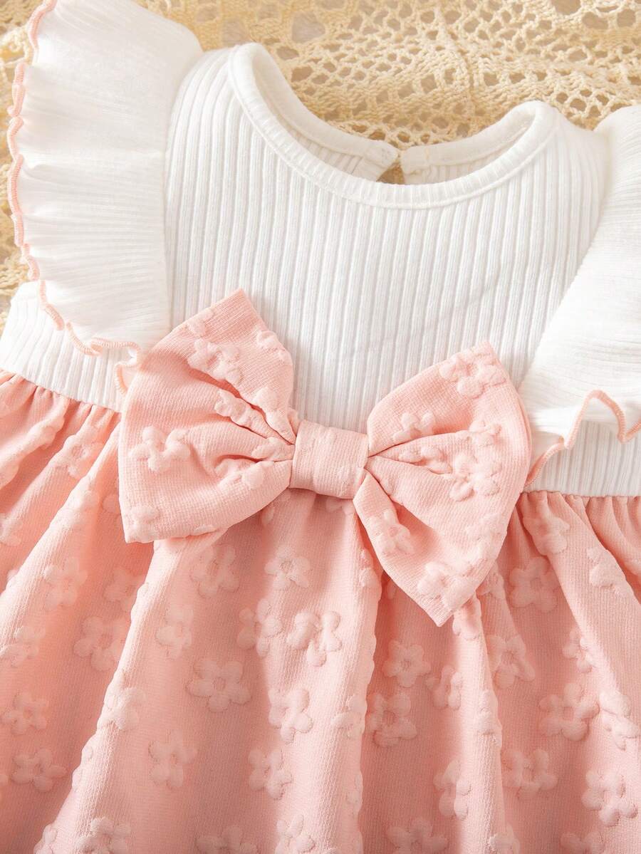 Baby Ditsy Floral Cinched Waist Dress for Cute Spring and Summer Wear
