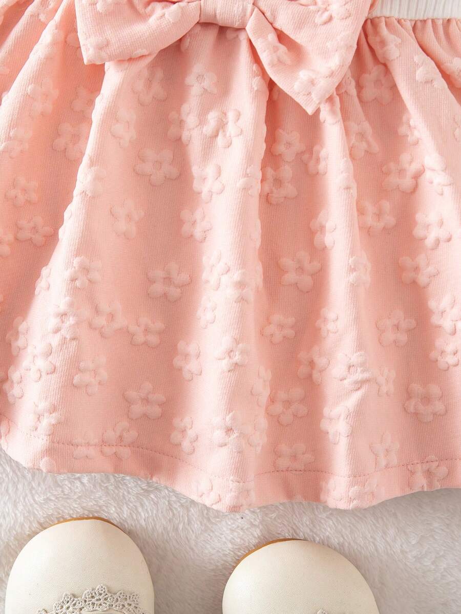 Baby Ditsy Floral Cinched Waist Dress for Cute Spring and Summer Wear