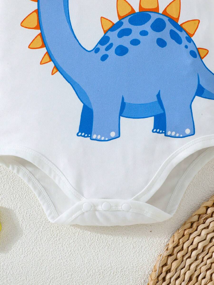 Infant Cute Duckling Graphic Short Sleeve Outfits Summer New Arrival Bodysuit