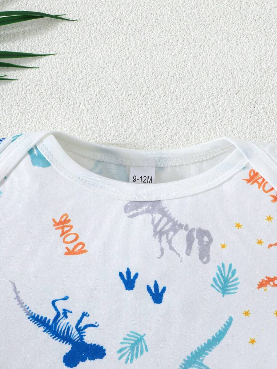 Infant Cute Duckling Graphic Short Sleeve Outfits Summer New Arrival Bodysuit