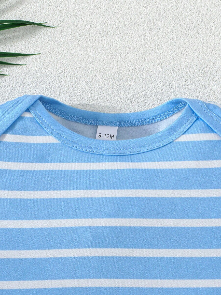 Infant Cute Duckling Graphic Short Sleeve Outfits Summer New Arrival Bodysuit
