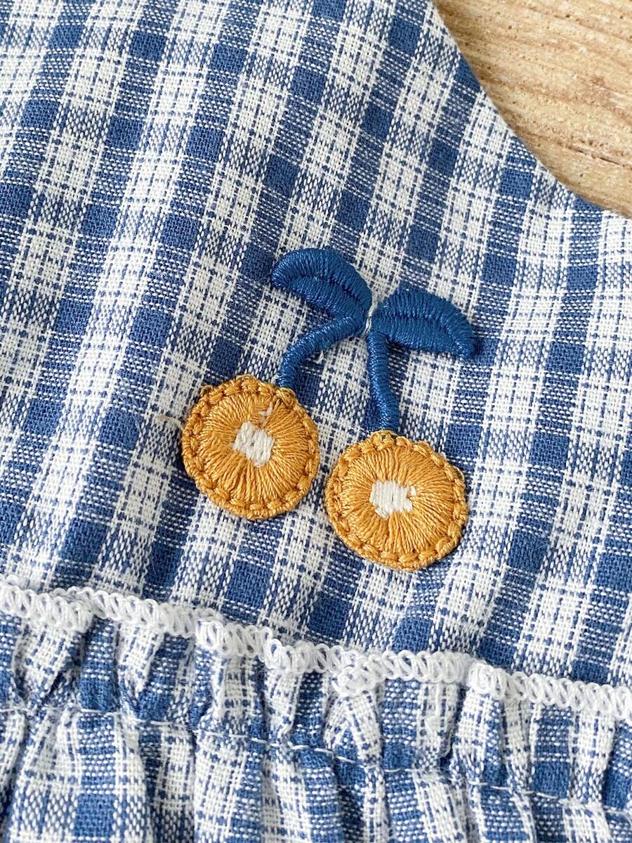 Cute Cherry Summer Clothing Set For Little Girls Party And Outing Style