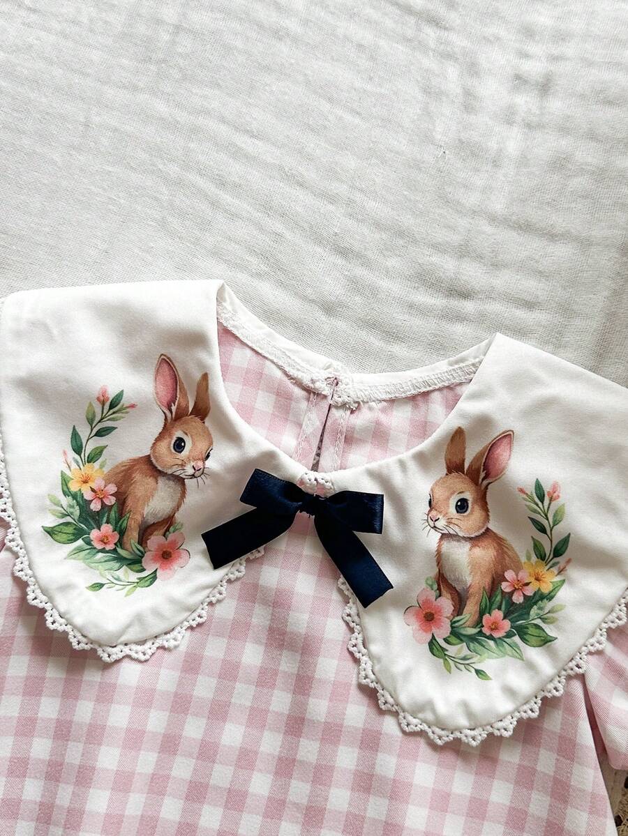 Infant Girl Peter Pan Collar Floral Embroidered Summer Dress for Casual Wear