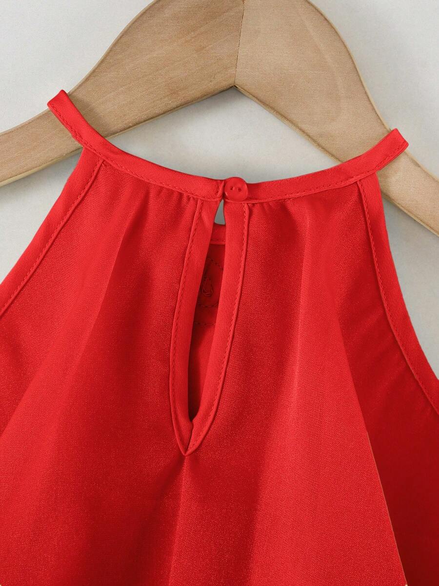Toddler Girls Sleeveless Floral Sundress With Ruffle Detail Cute Party Wear