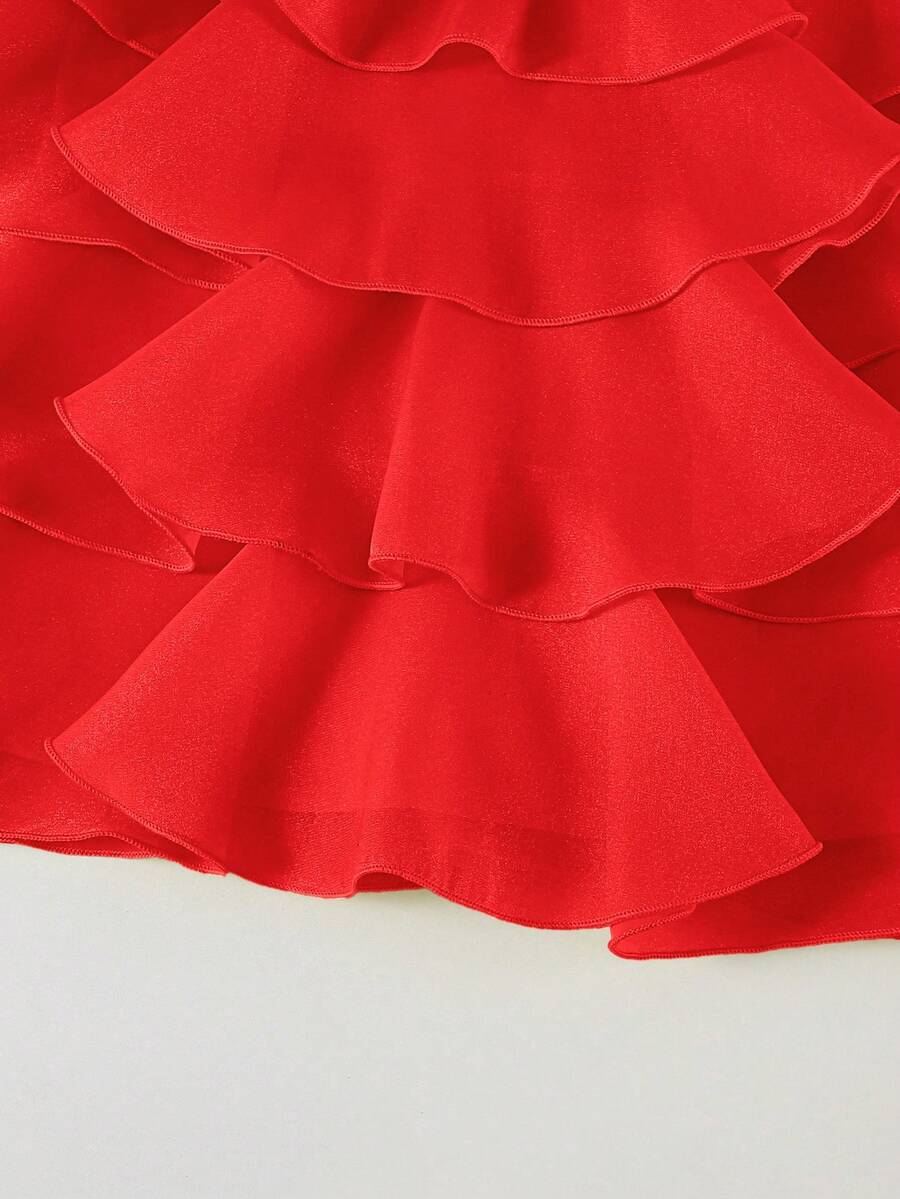 Toddler Girls Sleeveless Floral Sundress With Ruffle Detail Cute Party Wear