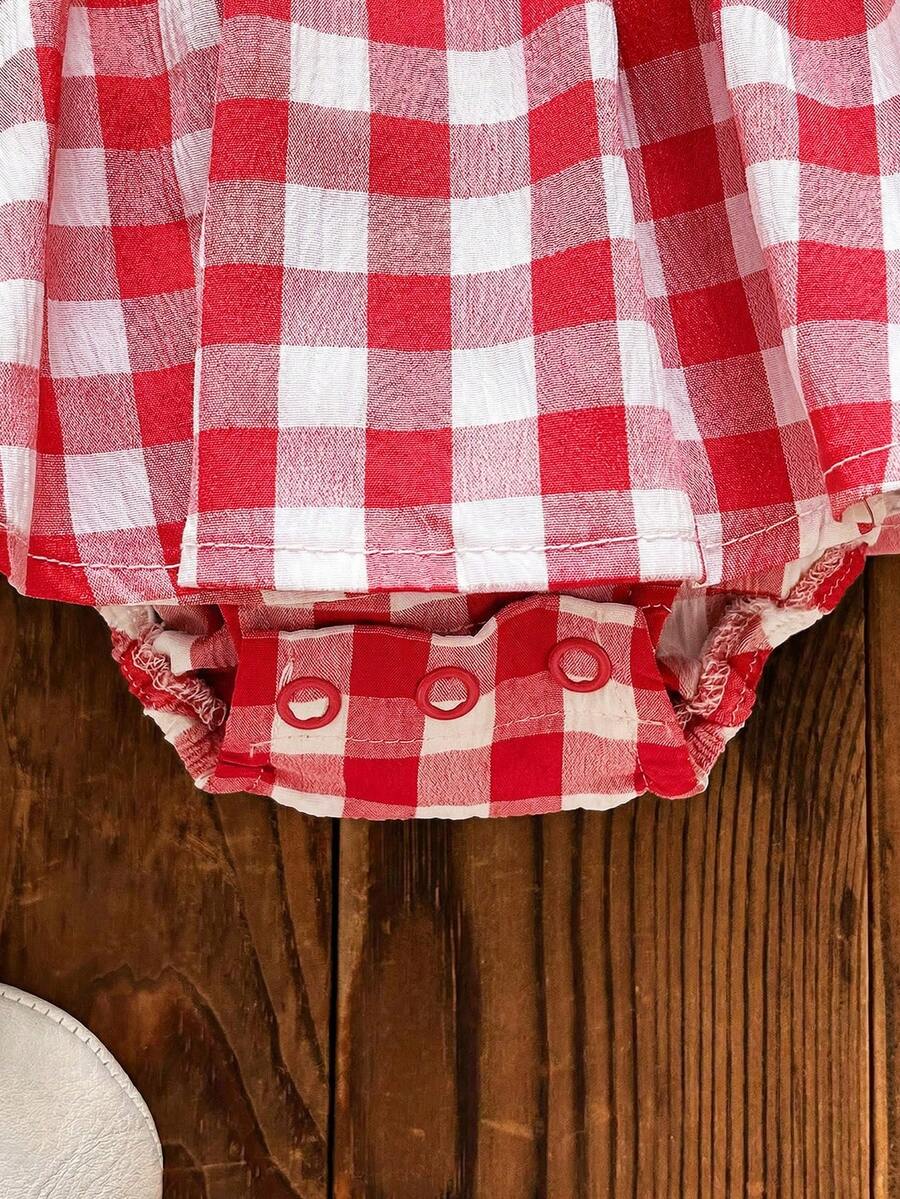 Toddler Striped Rib-Knit Short Sleeve Bodysuit - Casual College Style Summer Vacation Romper