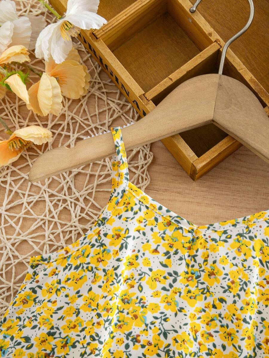 Toddler Girls Rainbow Stripe Sundress Loose Casual Beach Vacation Wear