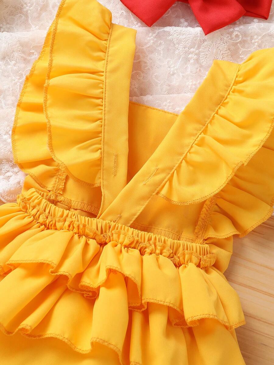 Baby Girl Crown And Letter Print Dress With Headband Cute Summer Outfit