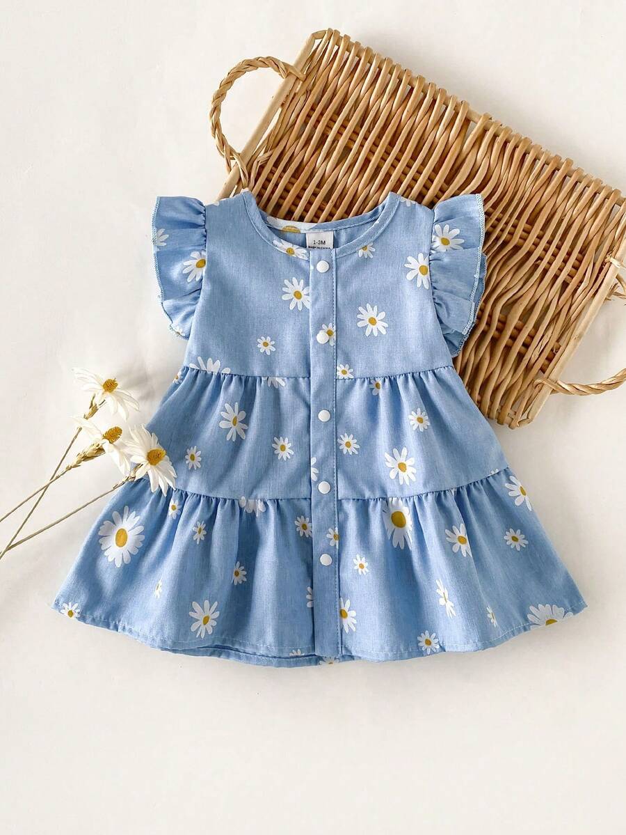 Baby Lace Collar Mesh Dress for Spring and Summer Celebrations and Photoshoots