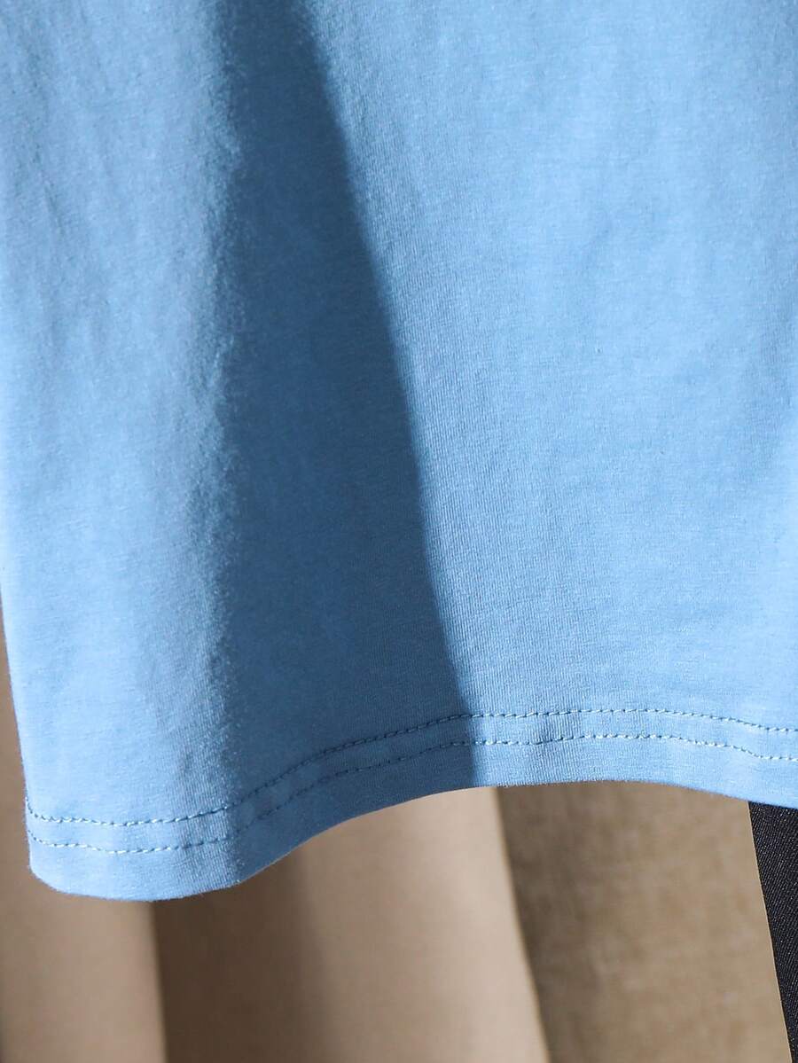 Baby Boy Letter Print T Shirt and Large Pocket Pants 2 Piece Casual Outfit Set for Spring Summer Autumn