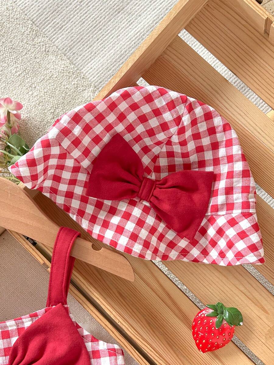 Little Girls Floral Print Sleeveless Dress With Bow Tie Waist Cute Summer Outfit
