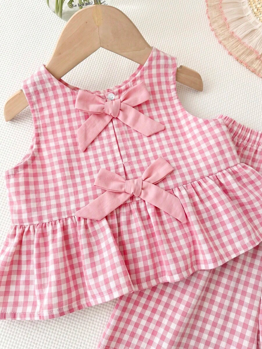Casual Summer Pants Outfit For Kids Girls Ditsy Floral Fashion Wear