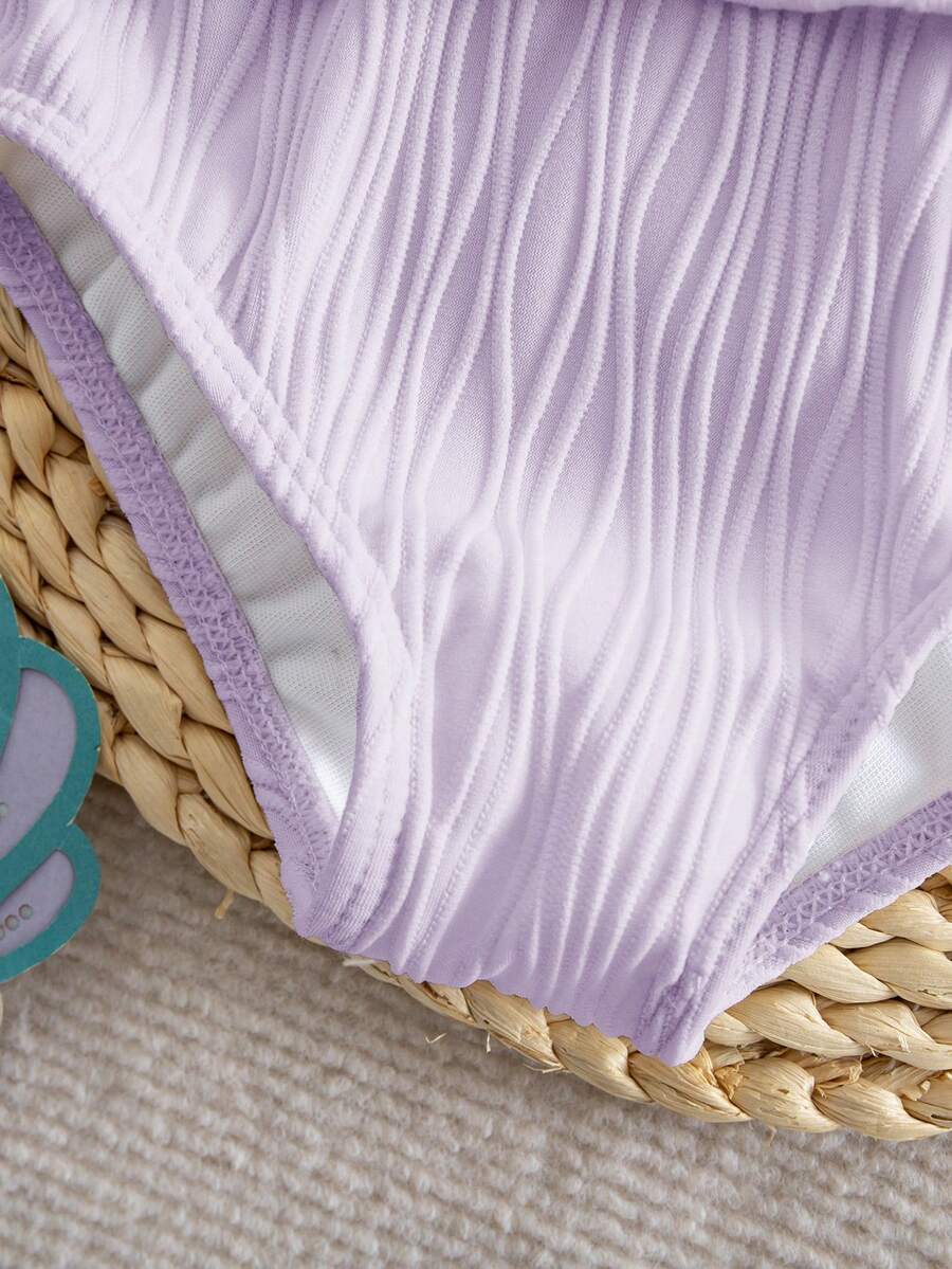 Baby Girls Minimalist Spaghetti Strap One Piece Swimsuit Casual Summer Beachwear