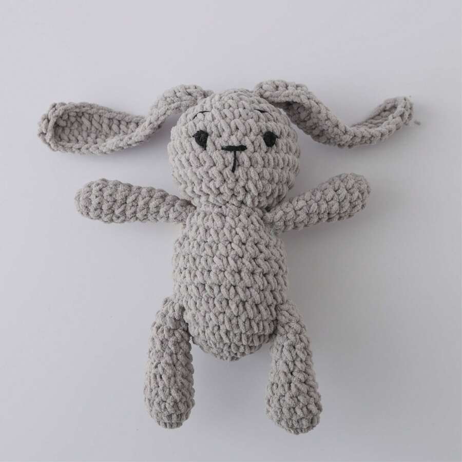 Handmade Woven Baby Rattle Toys Animal Shaped Interactive Gift Set