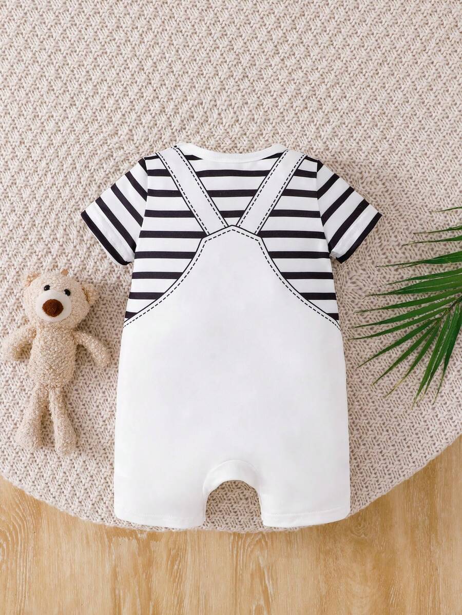 Baby Boy Cute Animal Party Print One Piece Pants Casual Soft Everyday Outfit