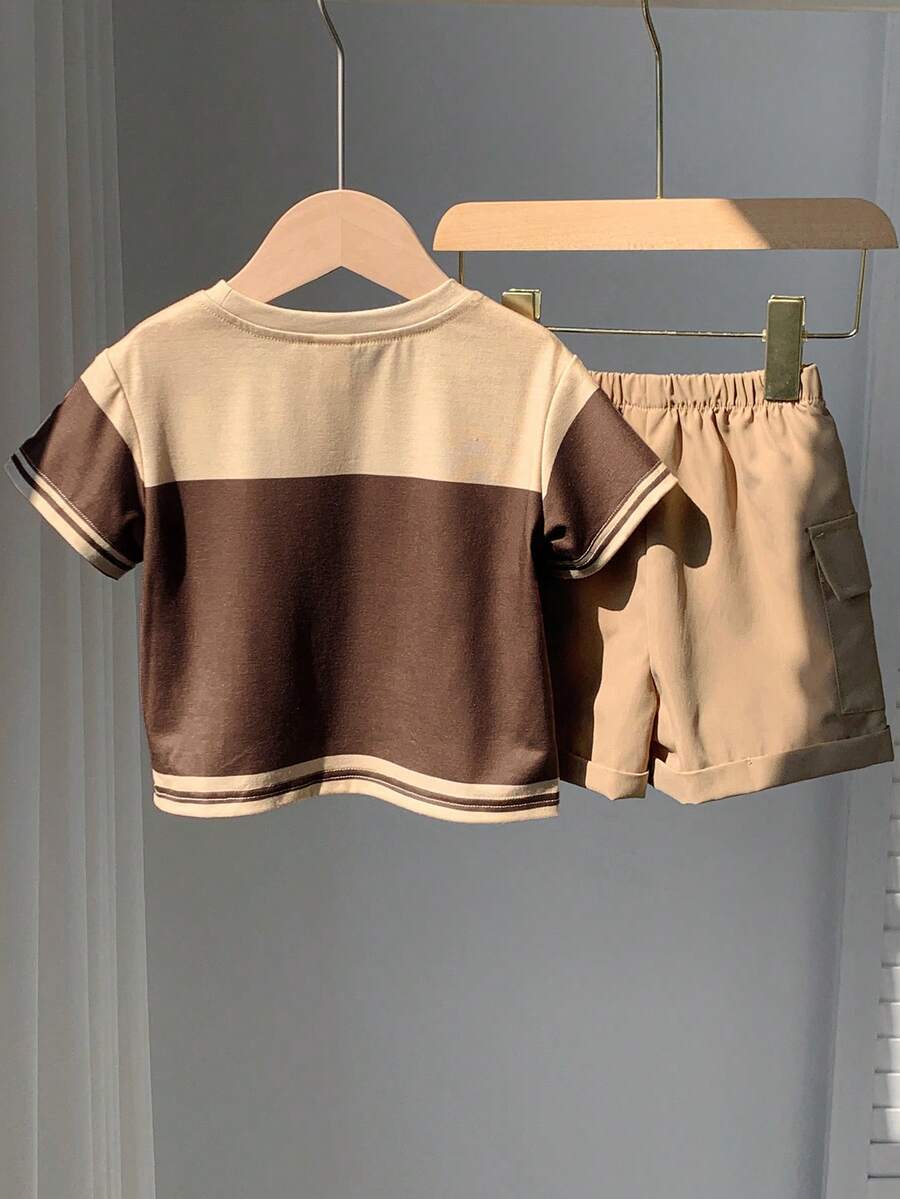 Baby Boy Mothers Day Graphic Tee and Camo Shorts 2 Piece Casual Spring Summer Outfit Set