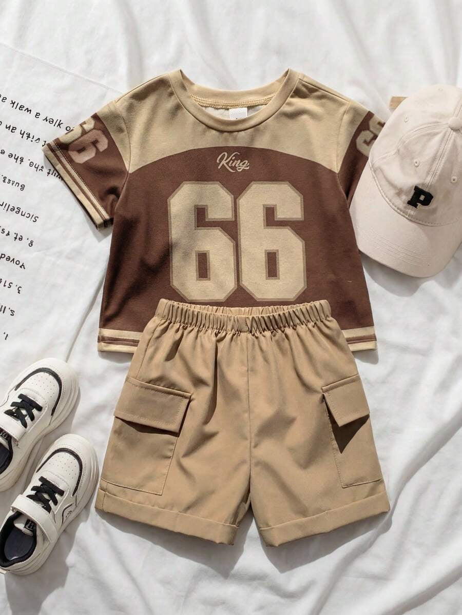 Baby Boy Mothers Day Graphic Tee and Camo Shorts 2 Piece Casual Spring Summer Outfit Set