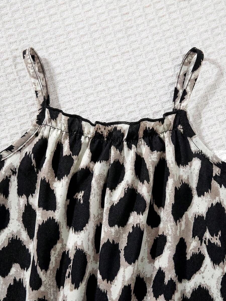 Baby Girl Casual Spaghetti Strap Jumpsuit Cute Sleeveless Summer Vacation Outfit For Newborn Infant Toddler Girls