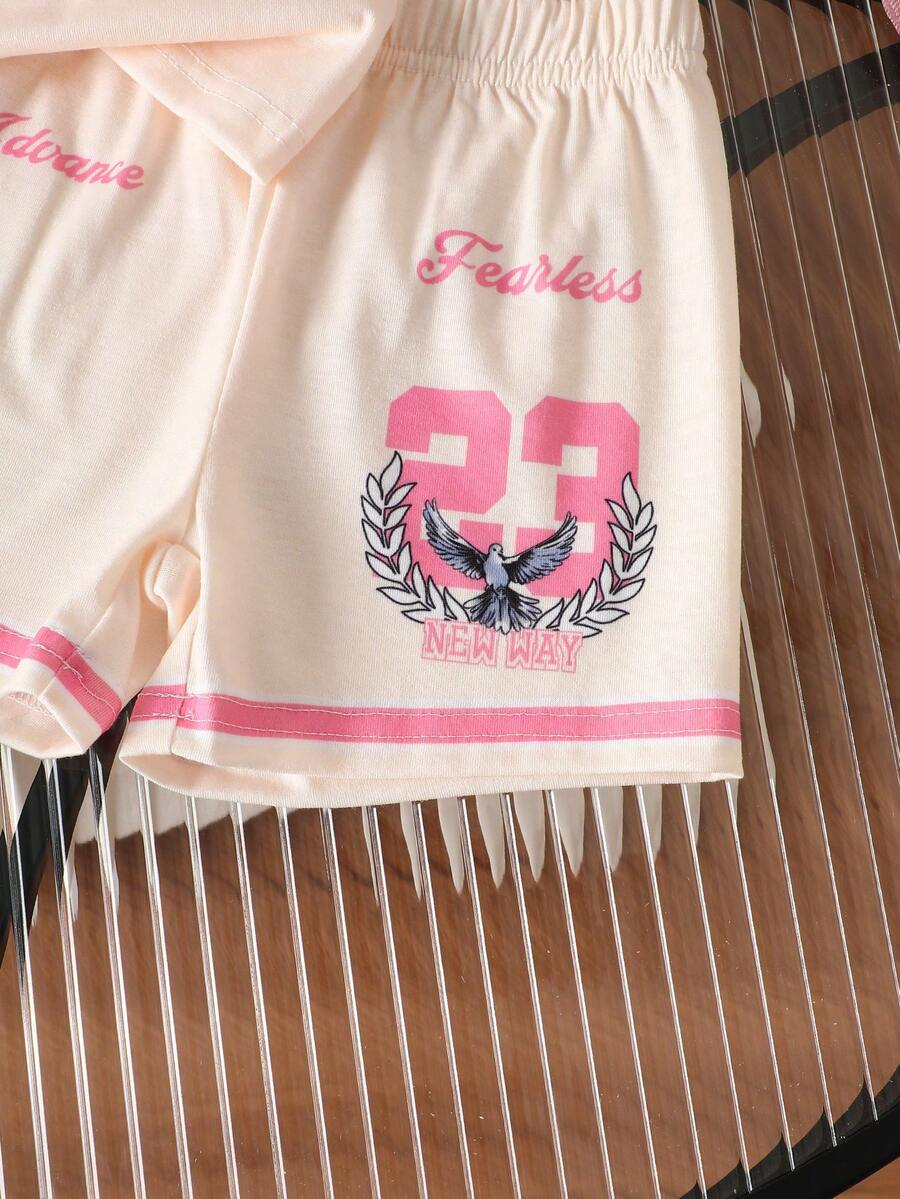 Classic Everyday Shorts Set For Baby Girls With Daddy's Girl T Shirt