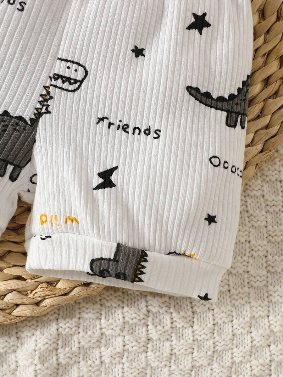 Baby Lion Print Romper and Shorts Set for Daily Wear and Photoshoots