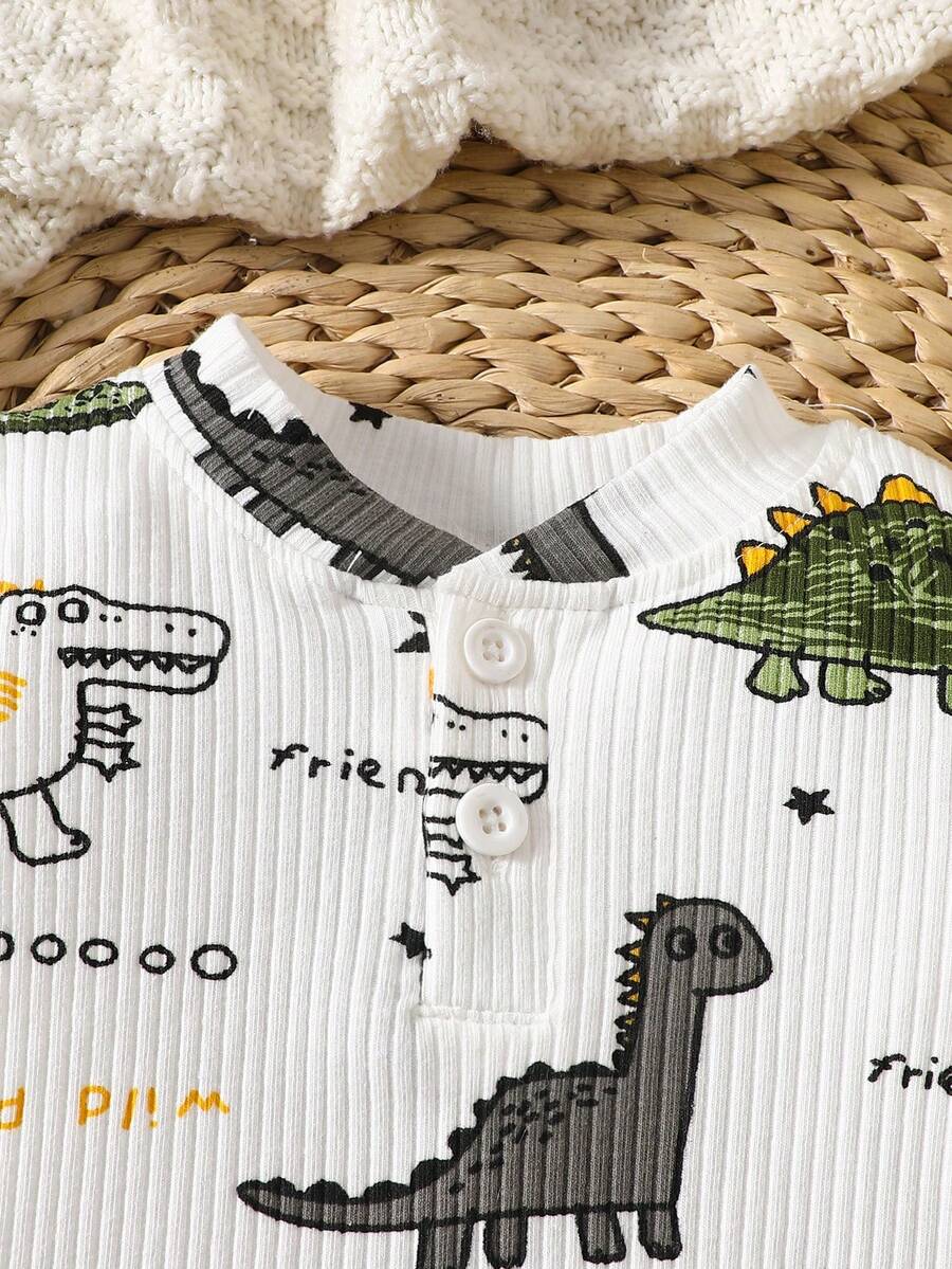 Baby Lion Print Romper and Shorts Set for Daily Wear and Photoshoots