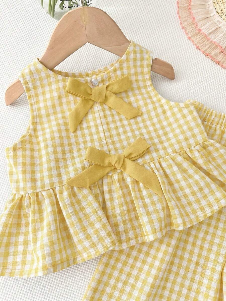 Casual Summer Pants Outfit For Kids Girls Ditsy Floral Fashion Wear