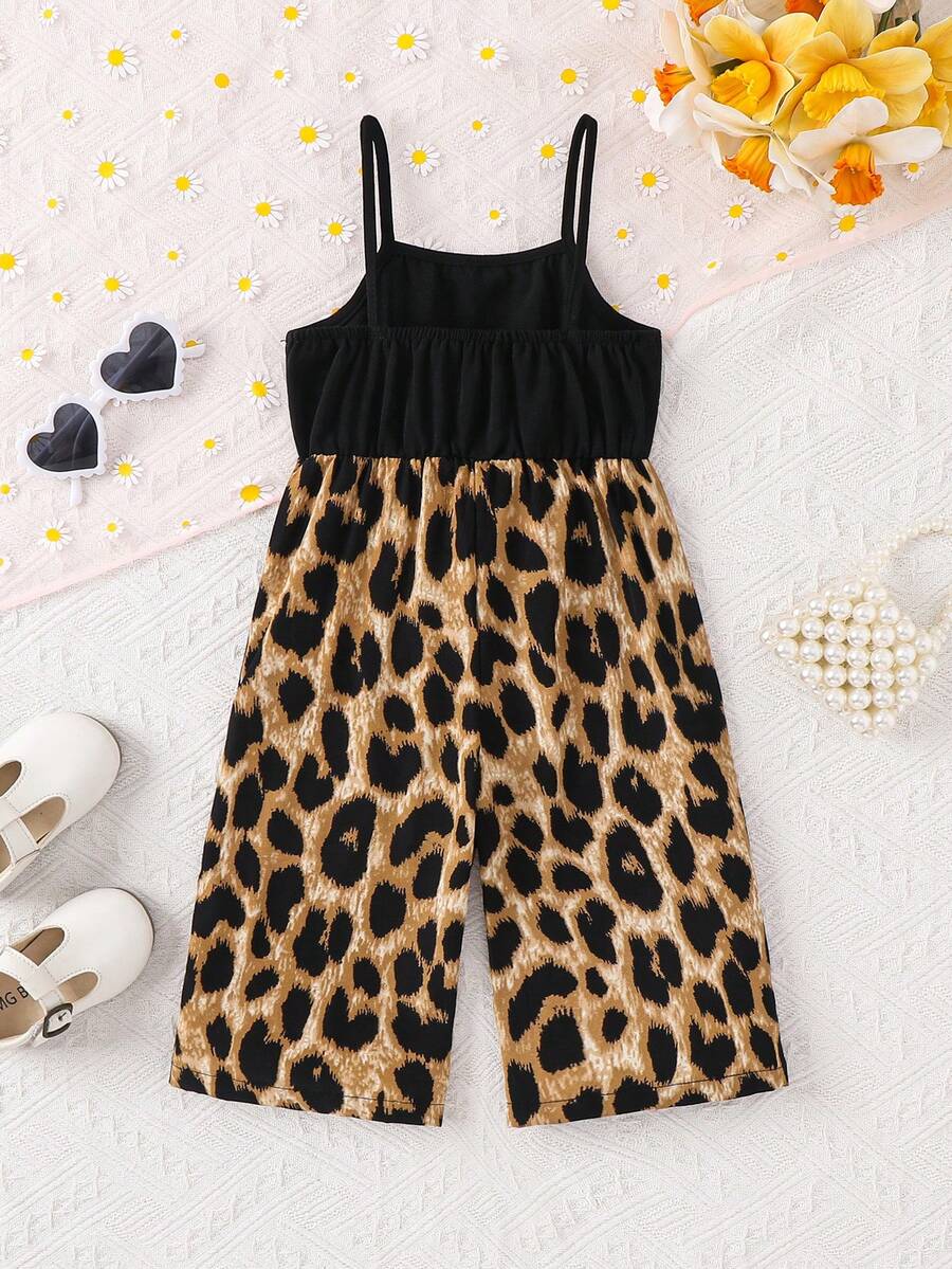 Baby Girl Floral Print Summer Jumpsuit Casual Sleeveless Outfit
