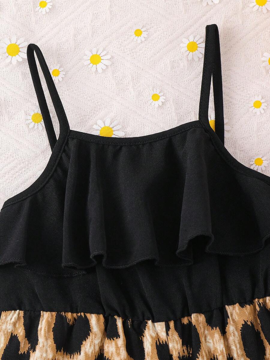 Baby Girl Floral Print Summer Jumpsuit Casual Sleeveless Outfit