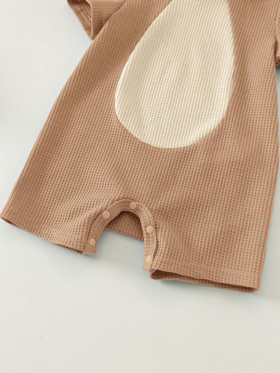 3D Big Ear Hooded Romper Set For Newborn Baby Boys And Girls Summer Outfit