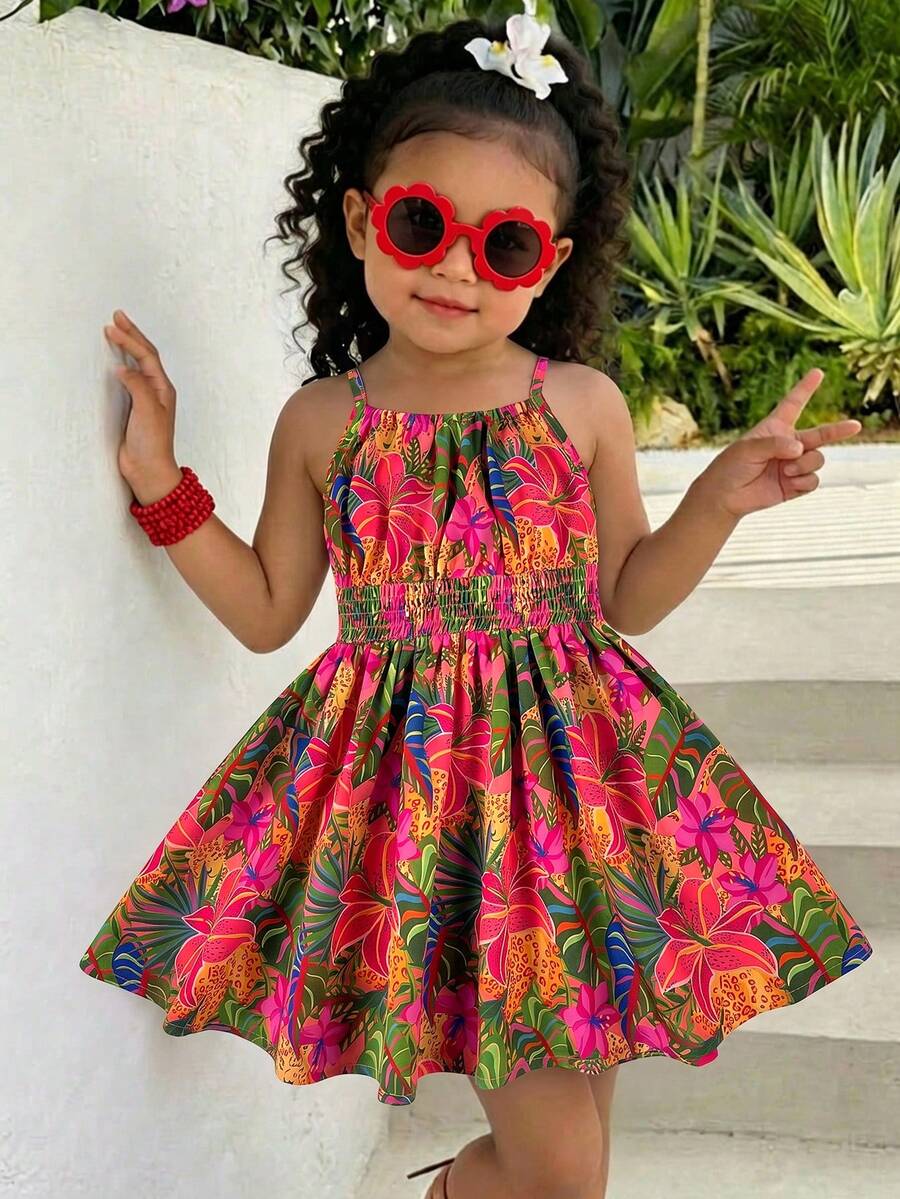 Baby Girl Leopard Print Sleeveless Dress Cute Summer Vacation Outfit Mommy and Me Matching Look