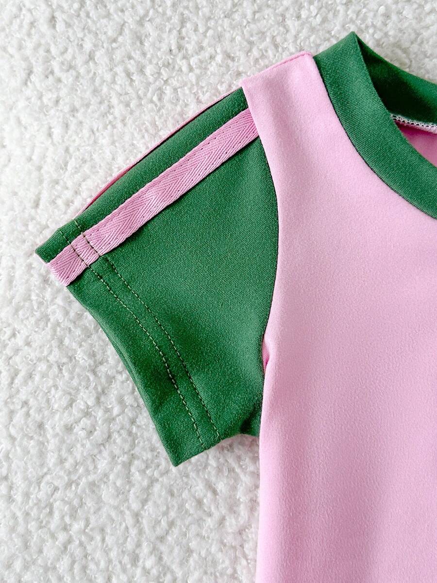 Classic Everyday Shorts Set For Baby Girls With Daddy's Girl T Shirt