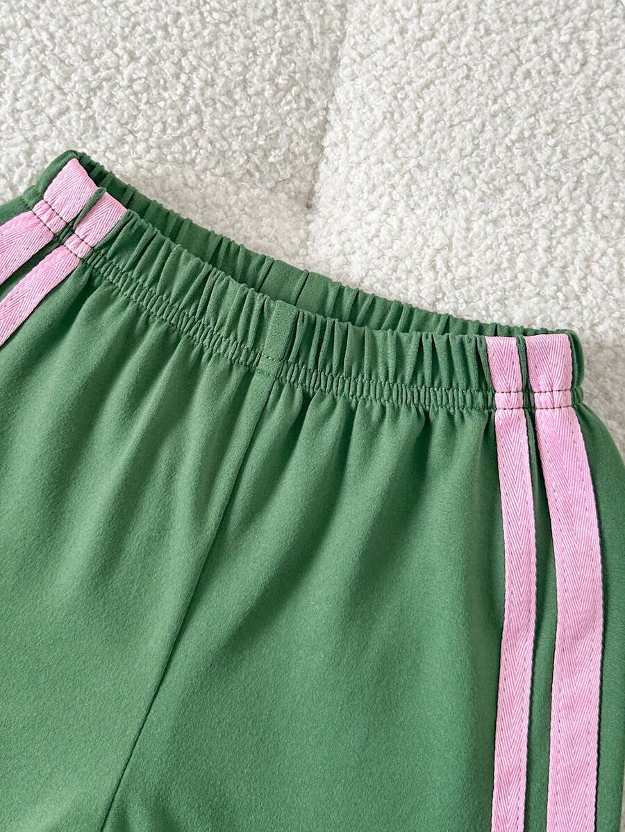 Classic Everyday Shorts Set For Baby Girls With Daddy's Girl T Shirt