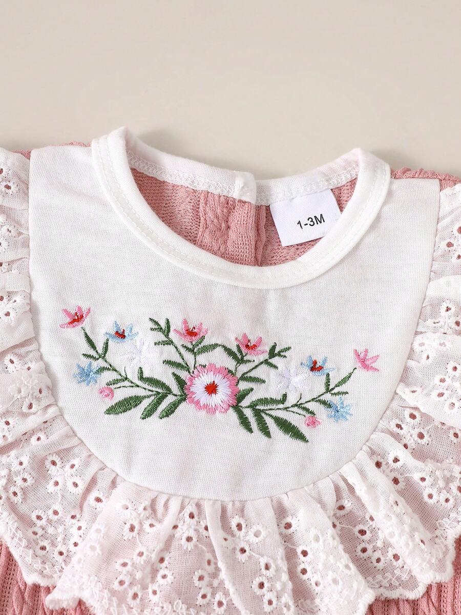 Baby Embroidered Puff Sleeve Dress for Cute Summer Outings and Photoshoots