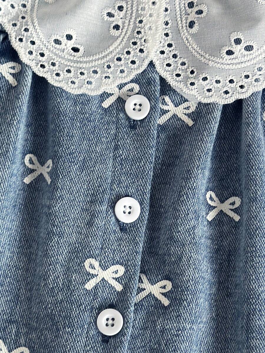Elegant Countryside Outfit Set For Baby Girls With Embroidered Detail