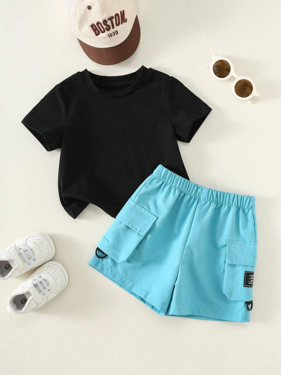 Baby Boy Mothers Day Graphic Tee and Camo Shorts 2 Piece Casual Spring Summer Outfit Set