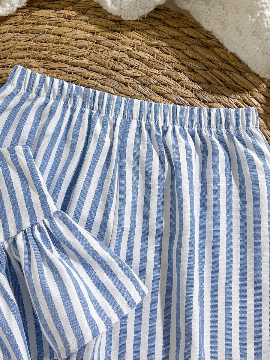 Casual Summer Pants Outfit For Kids Girls Ditsy Floral Fashion Wear