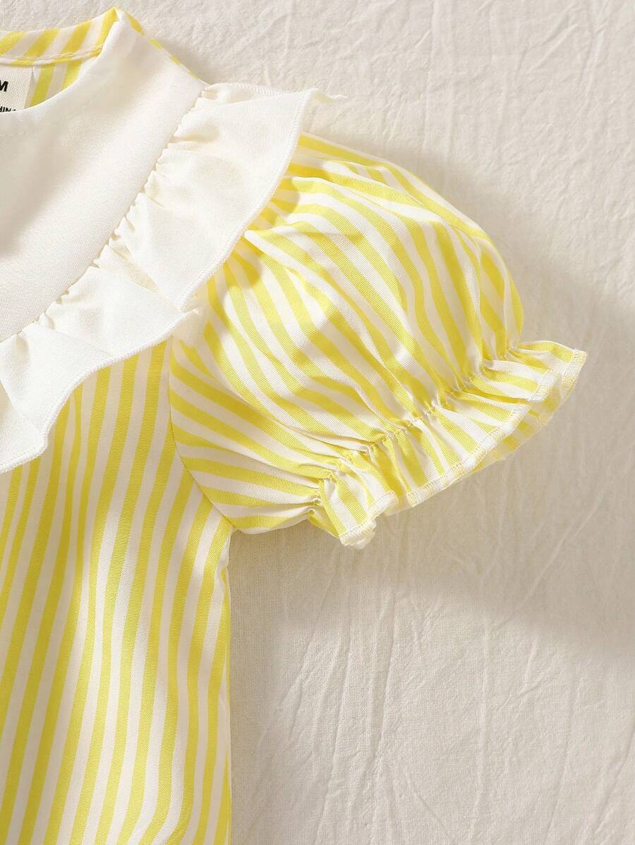 Baby Embroidered Puff Sleeve Dress for Cute Summer Outings and Photoshoots