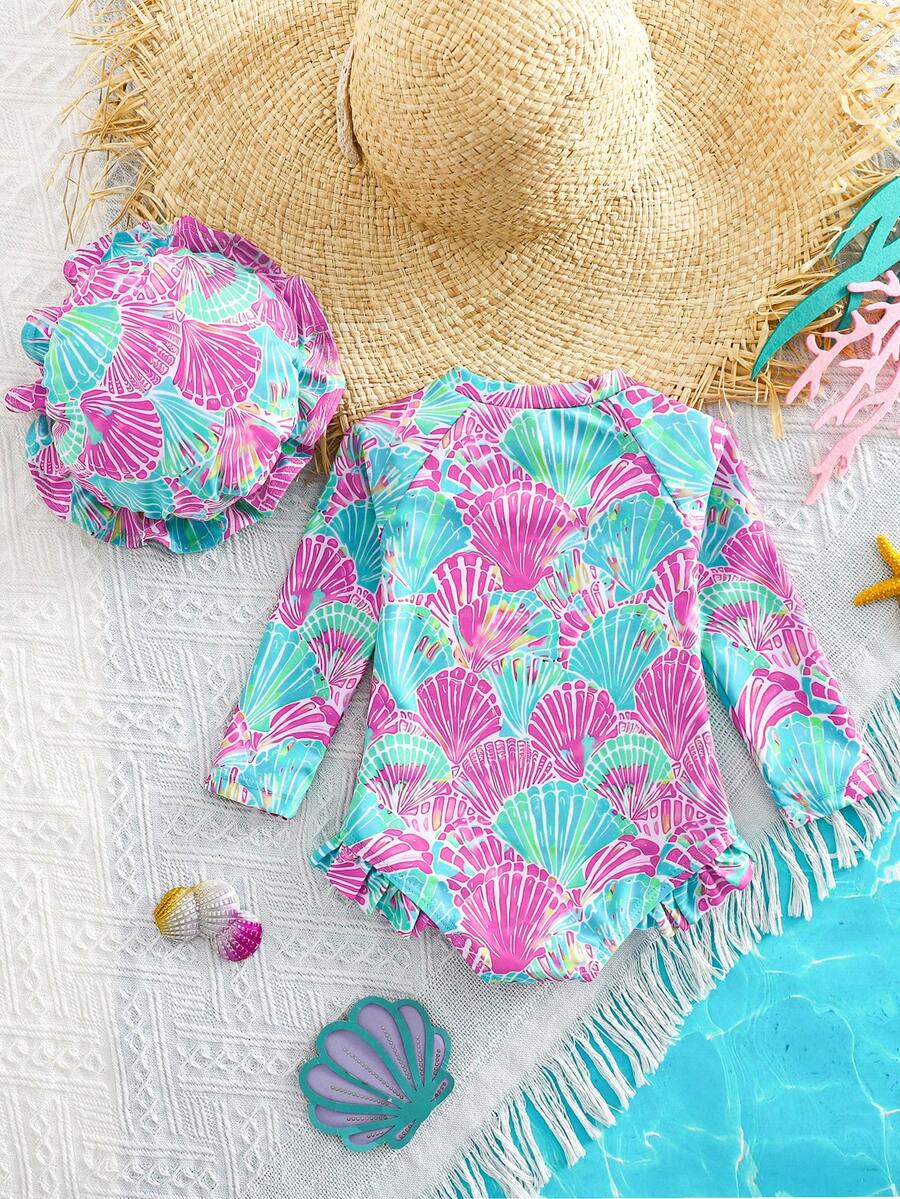 Cute Daisy And Strawberry Swimwear For Kids Girls Summer Vacation Wear