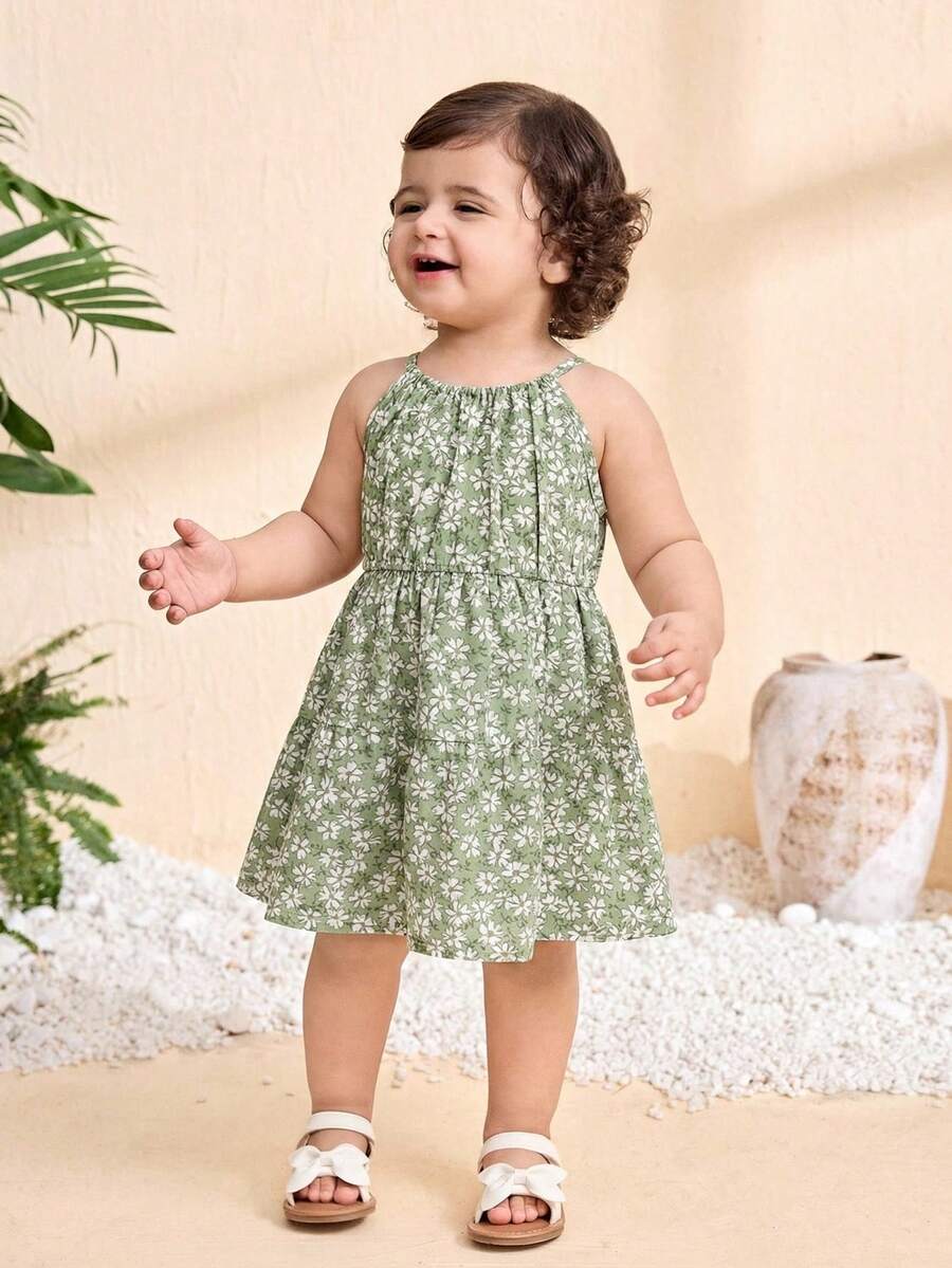 Baby Girl Leopard Print Sleeveless Dress Cute Summer Vacation Outfit Mommy and Me Matching Look