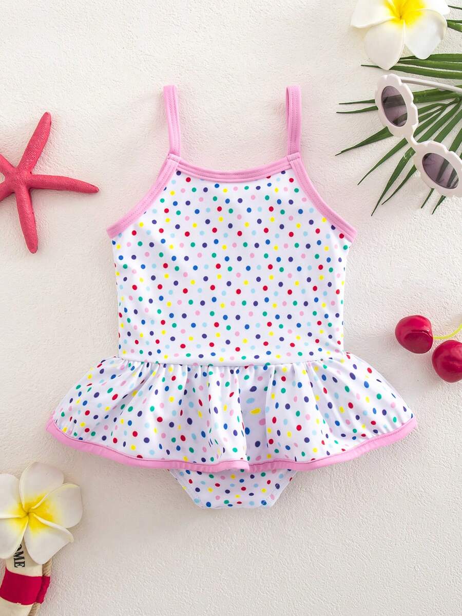 Summer Beach Swimsuit For Toddler Girls With Fun Watermelon Print