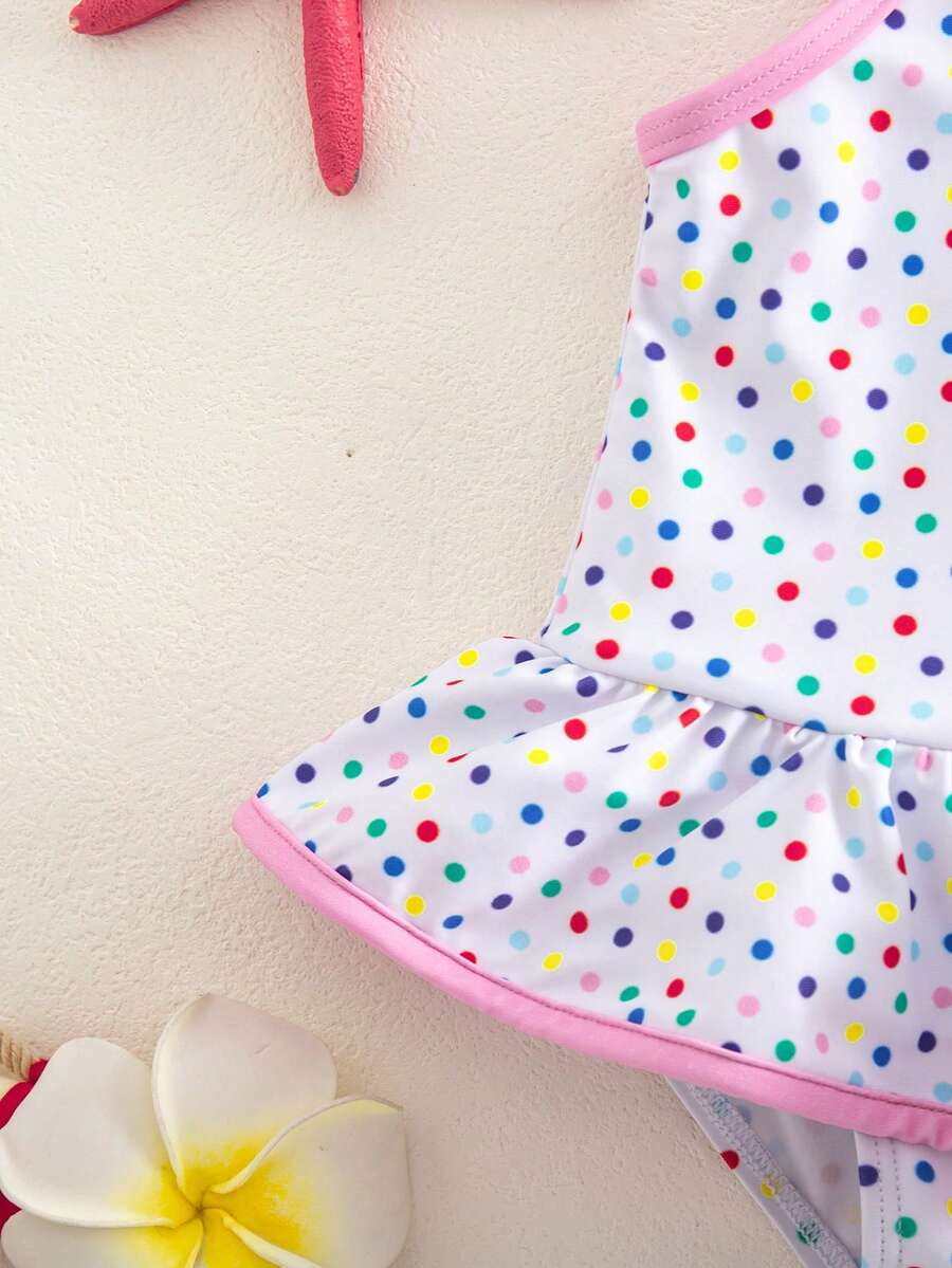 Summer Beach Swimsuit For Toddler Girls With Fun Watermelon Print