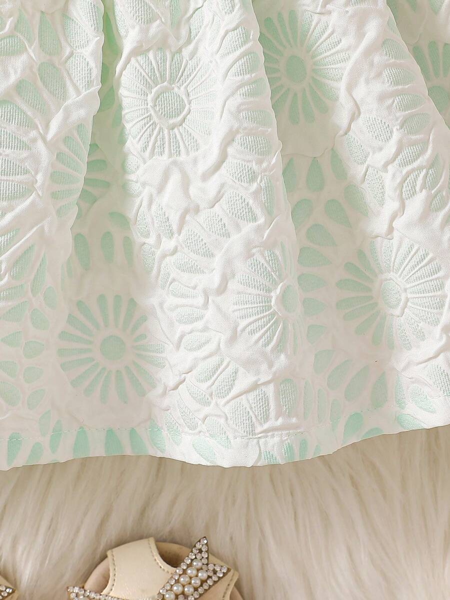 Baby Lace Collar Pink Bow Dress for Elegant Retro Summer Wear