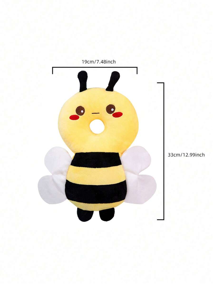 Baby Head Protection Backpack Adjustable Anti Fall Cushion Pad for Crawling and Walking Toddlers Bee Design