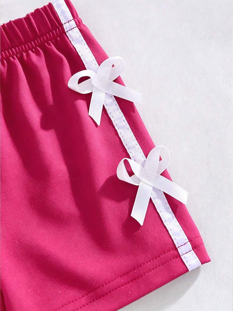 Pride Rainbow Short Sleeve Top & Shorts Set for Toddler Girls
