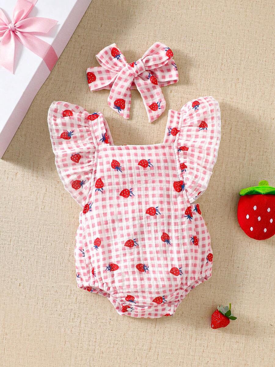 Baby Floral Print Sleeveless Jumpsuit for Casual Summer Daily Wear and Outings